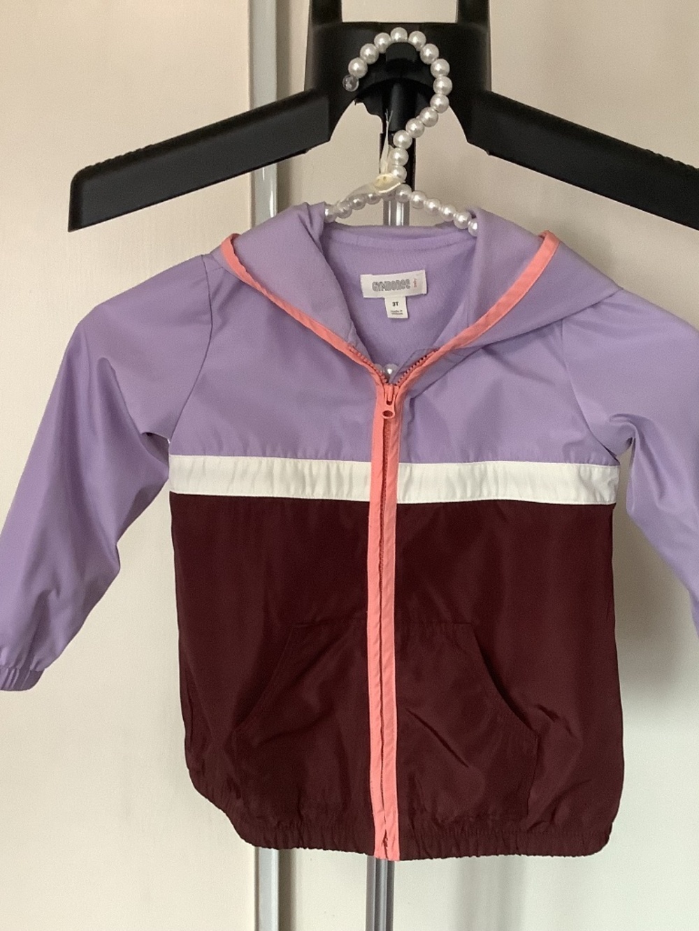 Gymboree Toddler Baby Girl's Lined Windbreaker Hooded Spring Jacket Coat 3T